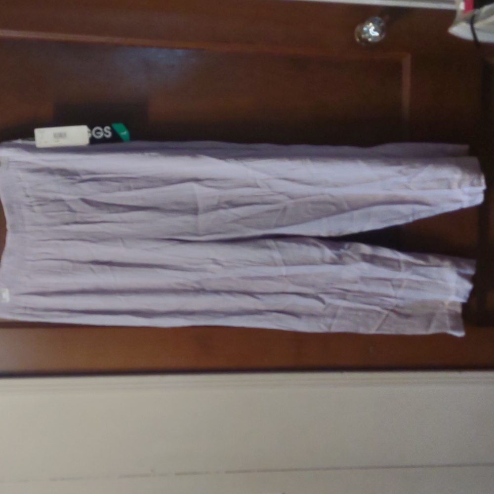 Vintage crinkle rayon pants winkled lightweight pants lilac high waist rise